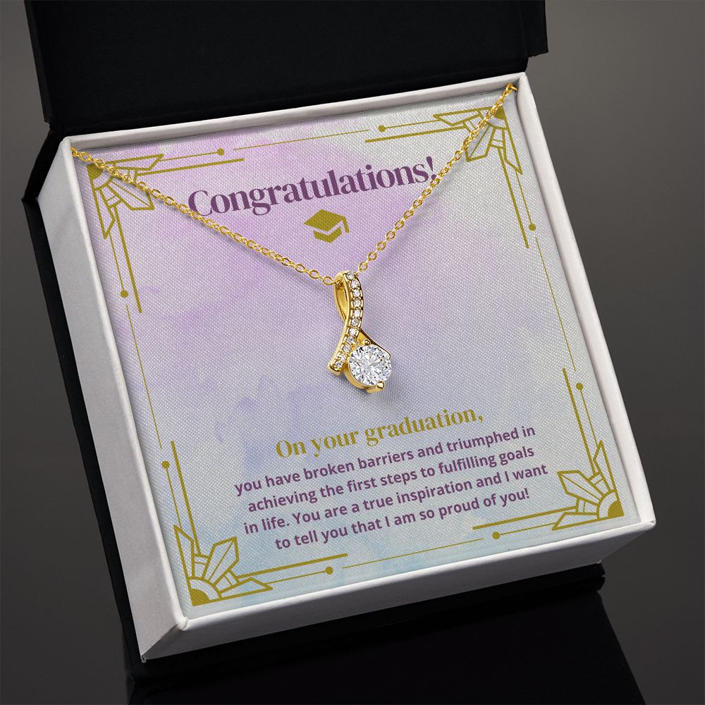 Congratulations on your Graduation | You are a true inspiration and I want to tell you that I am so proud of you! - Alluring Beauty Necklace