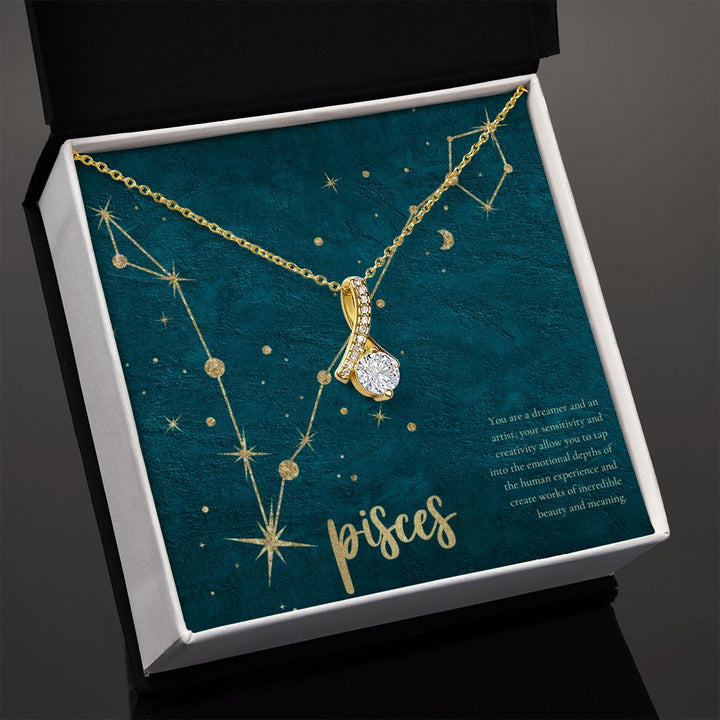 Pisces | You are a dreamer and an artist, your sensitivity and creativity allow you to tap into the emotional depths of the human experience and create works of incredible beauty and meaning. - Alluring Beauty Necklace