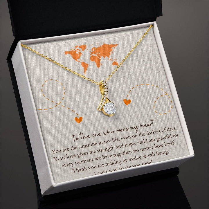 To the one who owns my Heart | You are the sunshine in my Life - Alluring Beauty Necklace