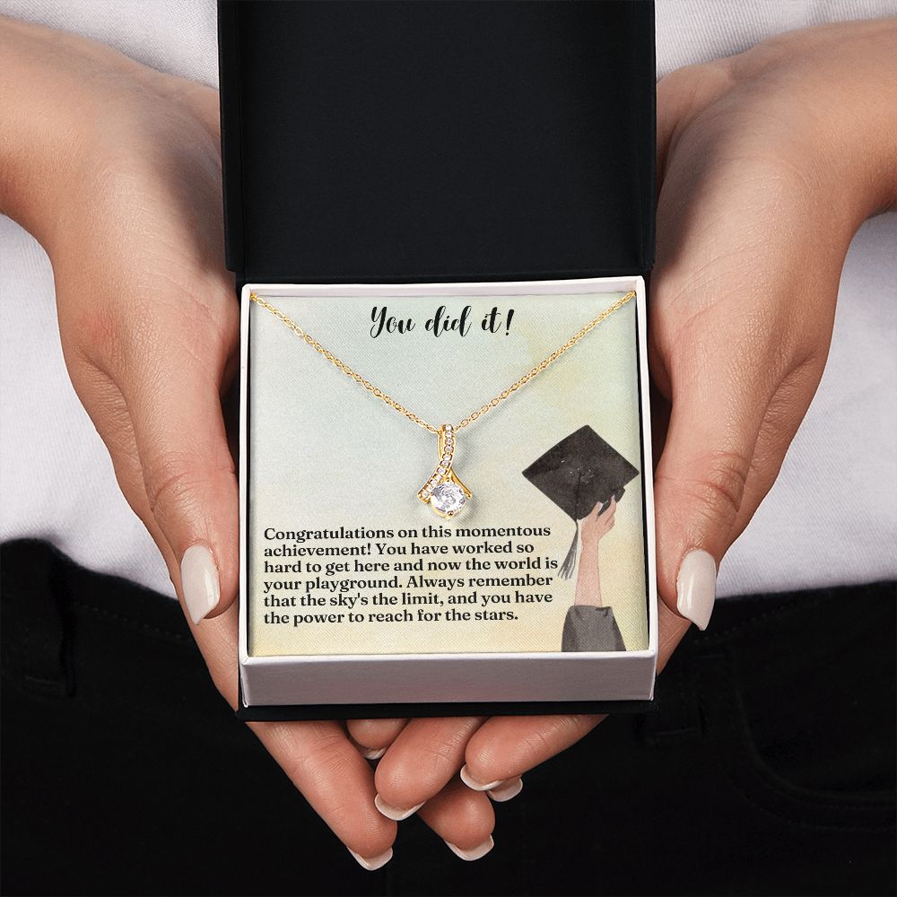 You did it! | Congratulations on this momentous achievement! - Alluring Beauty Necklace