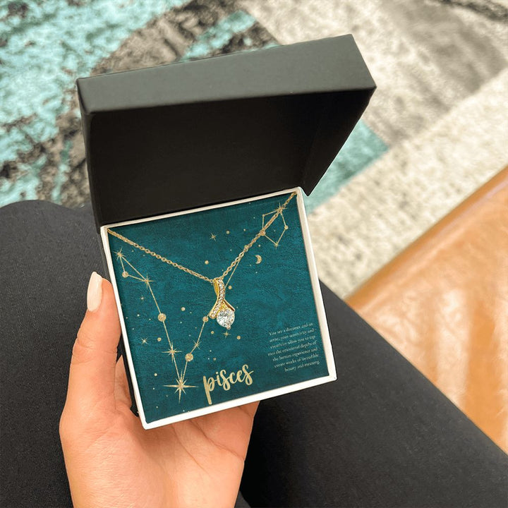 Pisces | You are a dreamer and an artist, your sensitivity and creativity allow you to tap into the emotional depths of the human experience and create works of incredible beauty and meaning. - Alluring Beauty Necklace