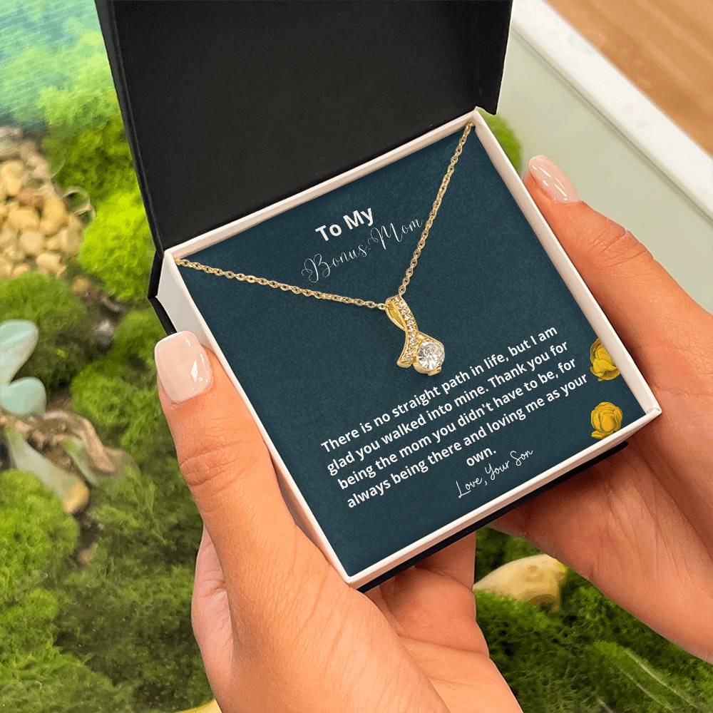 To My Bonus Mom | There is no straight path in life, but I am glad you walked into mine - Alluring Beauty Necklace