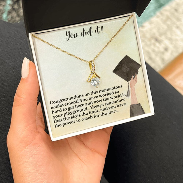 You did it! | Congratulations on this momentous achievement! - Alluring Beauty Necklace