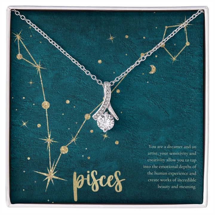 Pisces | You are a dreamer and an artist, your sensitivity and creativity allow you to tap into the emotional depths of the human experience and create works of incredible beauty and meaning. - Alluring Beauty Necklace