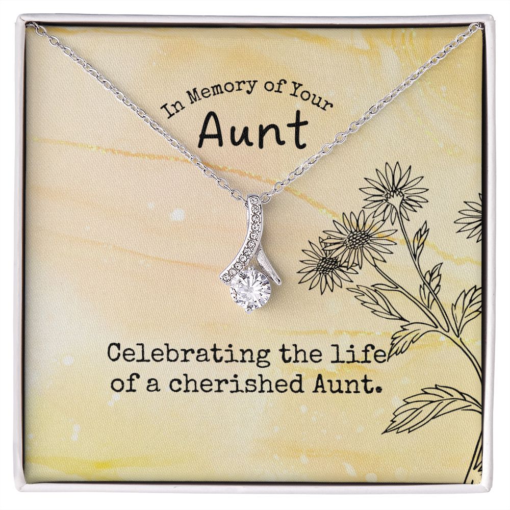 In Memory of Your Aunt | Celebrating the life of a cherished Aunt - Alluring Beauty Necklace