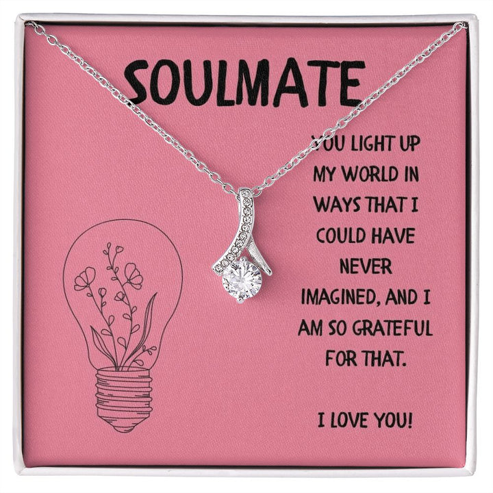 Soulmate | You light up my world in ways that I could have never imagined - Alluring Beauty Necklace