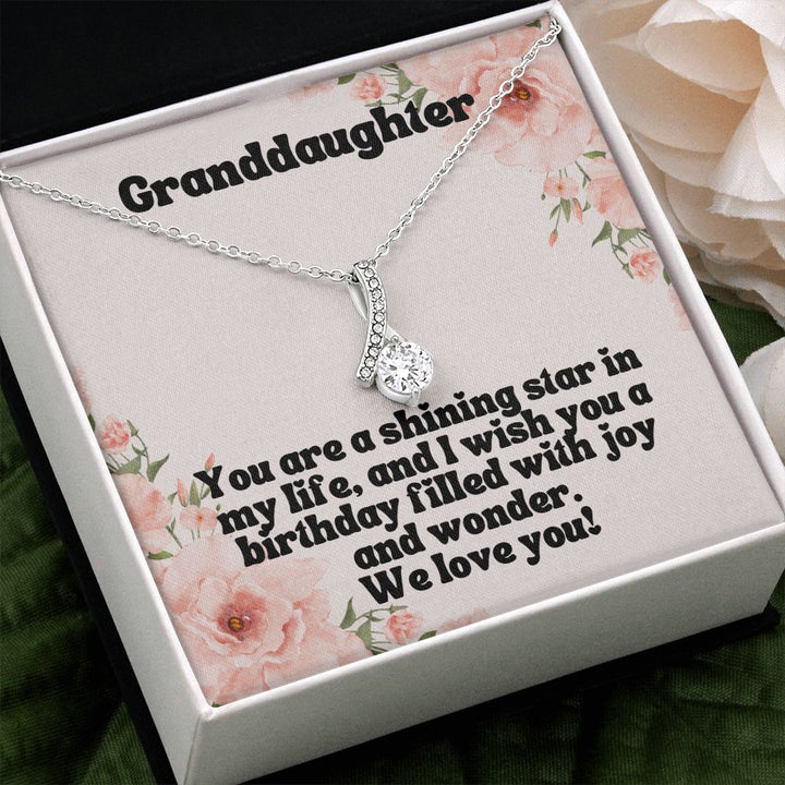 Granddaughter | You are a shining star in my life, and I wish you a birthday filled with joy and wonder - Alluring Beauty Necklace