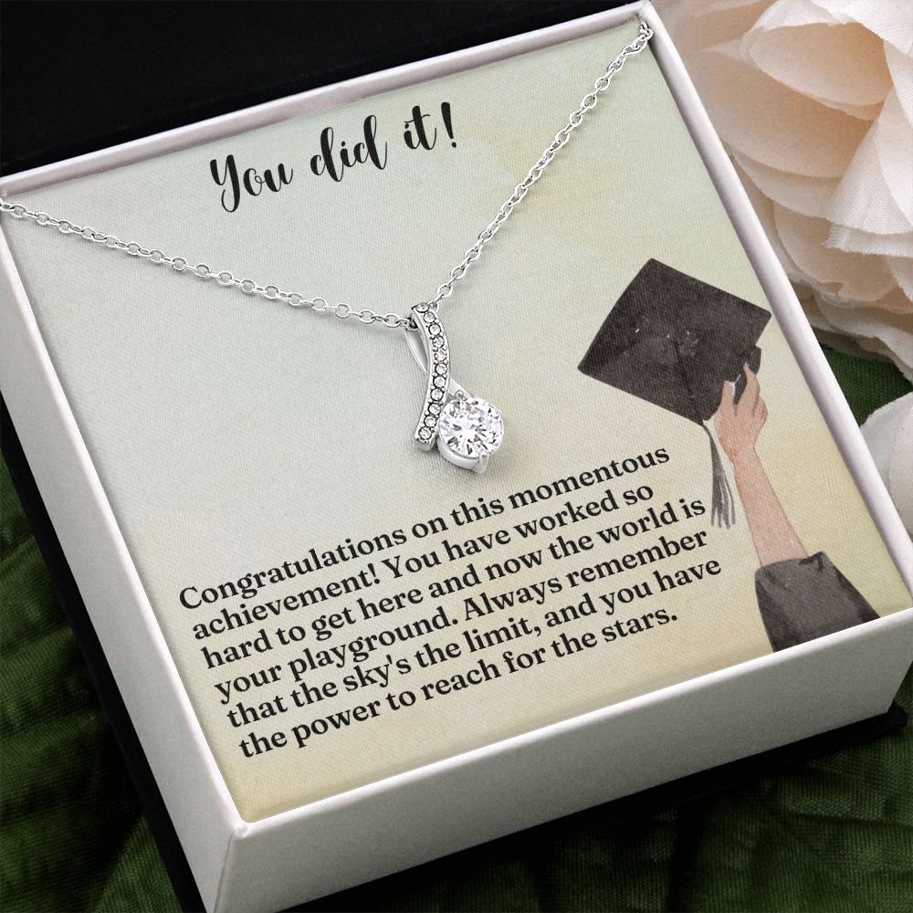 You did it! | Congratulations on this momentous achievement! - Alluring Beauty Necklace