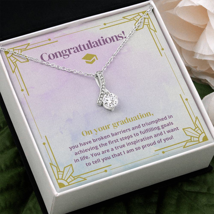 Congratulations on your Graduation | You are a true inspiration and I want to tell you that I am so proud of you! - Alluring Beauty Necklace