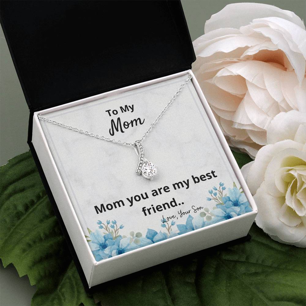 To My Mom | Mom you are my best friend - Alluring Beauty Necklace