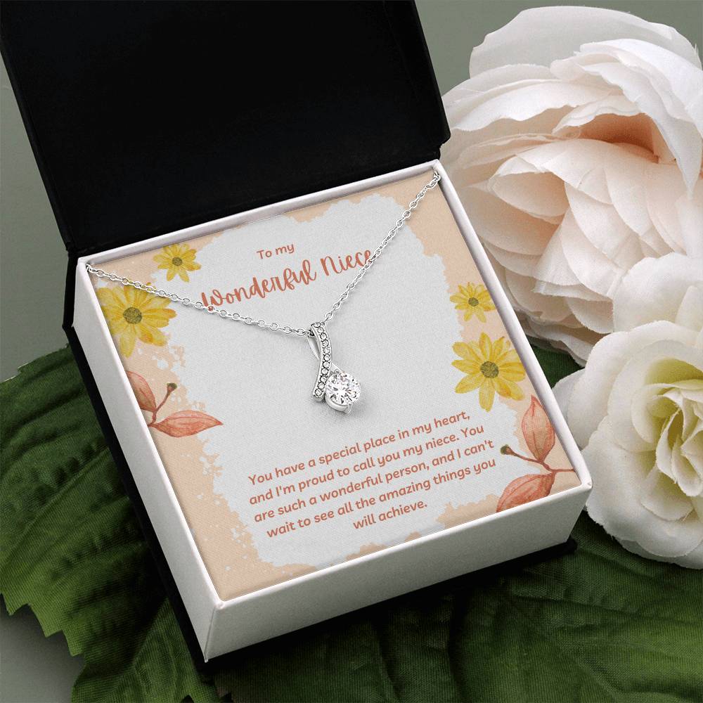 To My Wonderful Niece | You have a special place in my heart, and I'm proud to call you my niece - Alluring Beauty Necklace