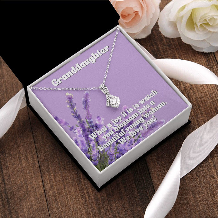 Granddaughter | What a joy it is to watch you blossom into a beautiful young woman. We Love You - Alluring Beauty Necklace