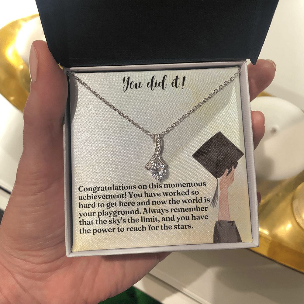 You did it! | Congratulations on this momentous achievement! - Alluring Beauty Necklace