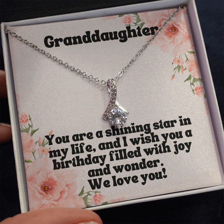 Granddaughter | You are a shining star in my life, and I wish you a birthday filled with joy and wonder - Alluring Beauty Necklace