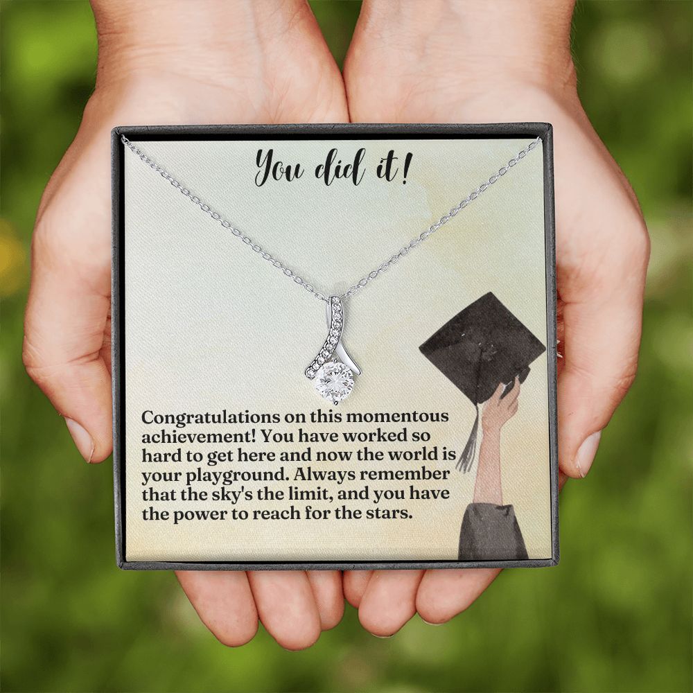 You did it! | Congratulations on this momentous achievement! - Alluring Beauty Necklace