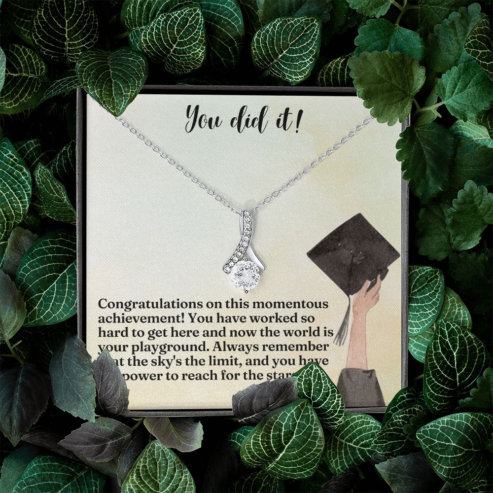 You did it! | Congratulations on this momentous achievement! - Alluring Beauty Necklace