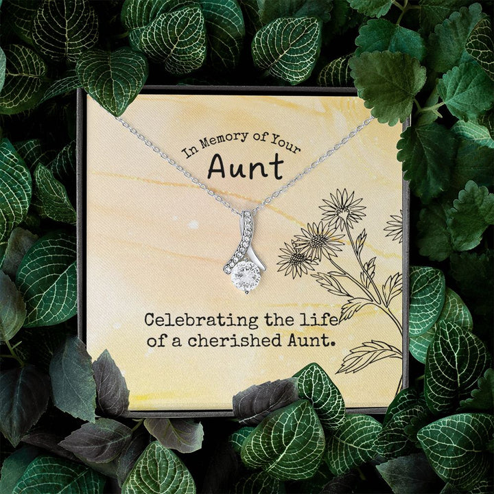 In Memory of Your Aunt | Celebrating the life of a cherished Aunt - Alluring Beauty Necklace