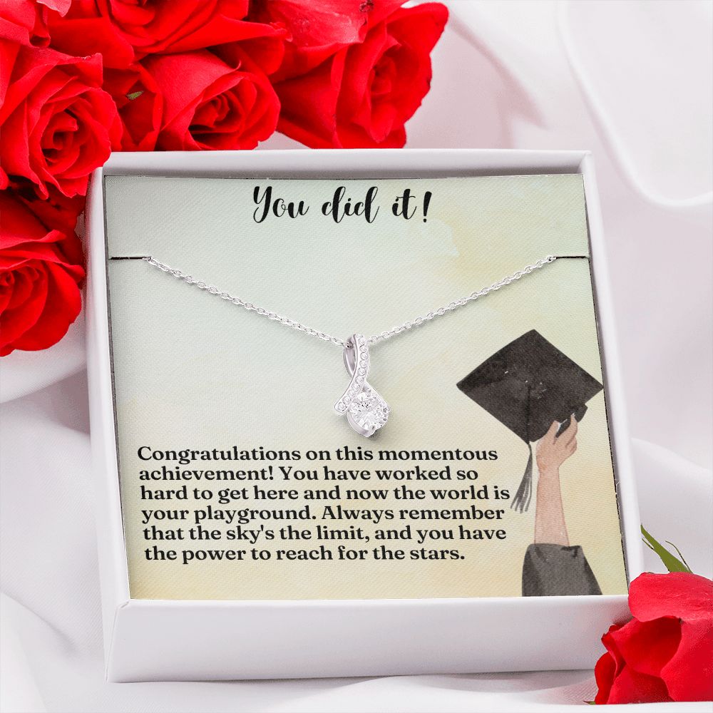 You did it! | Congratulations on this momentous achievement! - Alluring Beauty Necklace