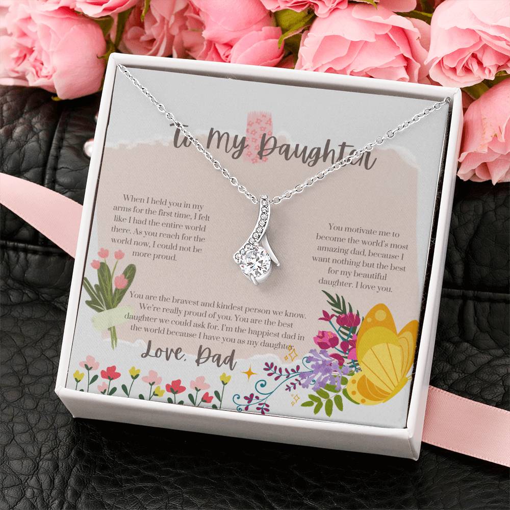 To My Daughter | You are the best daughter we could ask for - Alluring Beauty Necklace