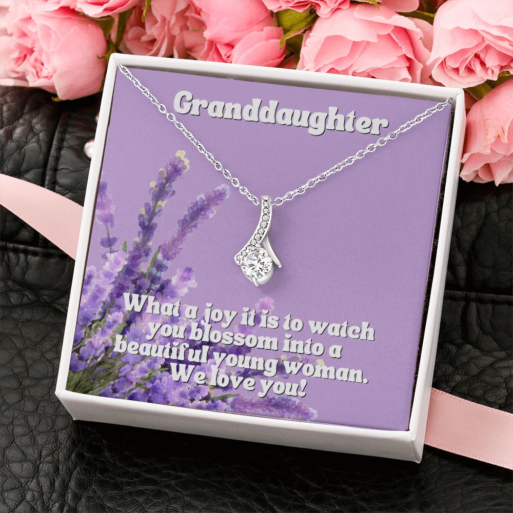 Granddaughter | What a joy it is to watch you blossom into a beautiful young woman. We Love You - Alluring Beauty Necklace