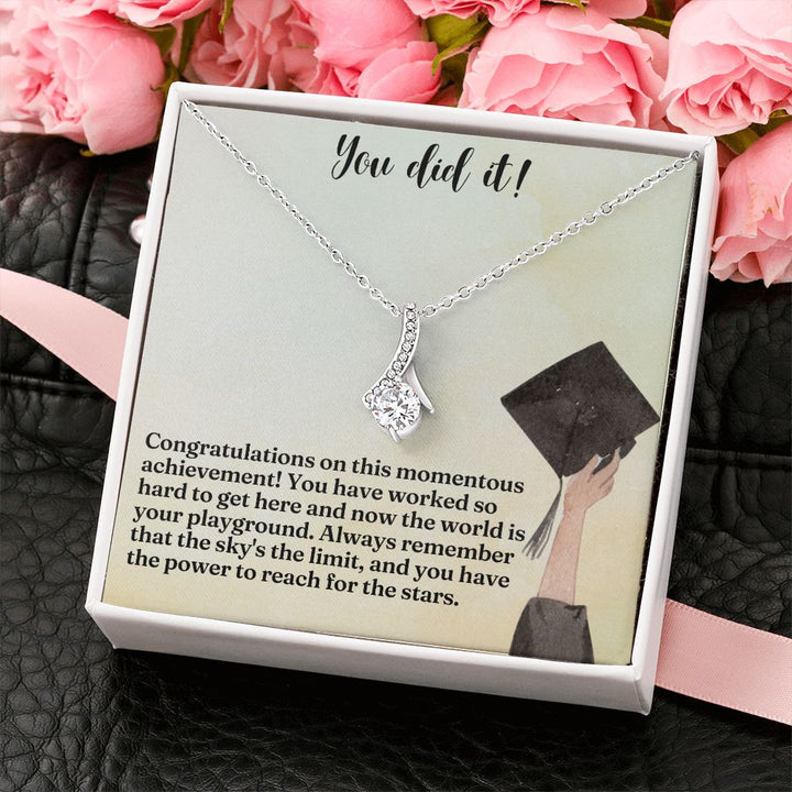 You did it! | Congratulations on this momentous achievement! - Alluring Beauty Necklace