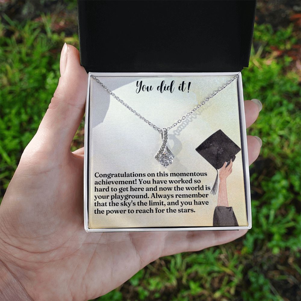 You did it! | Congratulations on this momentous achievement! - Alluring Beauty Necklace