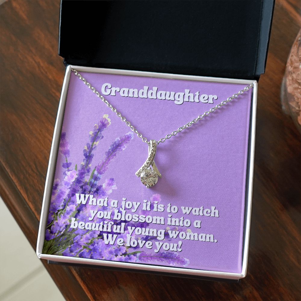 Granddaughter | What a joy it is to watch you blossom into a beautiful young woman. We Love You - Alluring Beauty Necklace