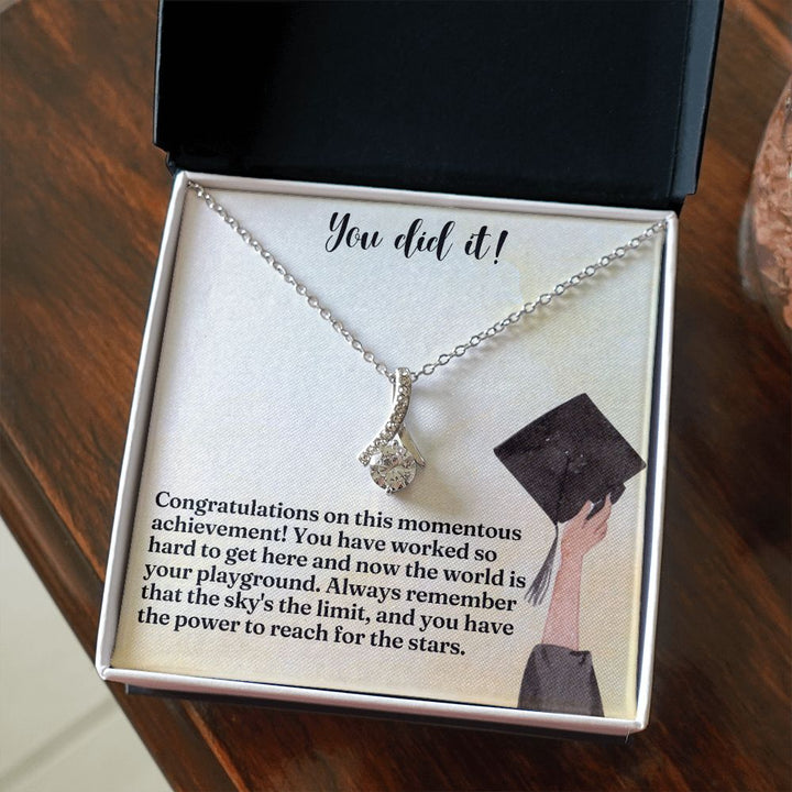 You did it! | Congratulations on this momentous achievement! - Alluring Beauty Necklace