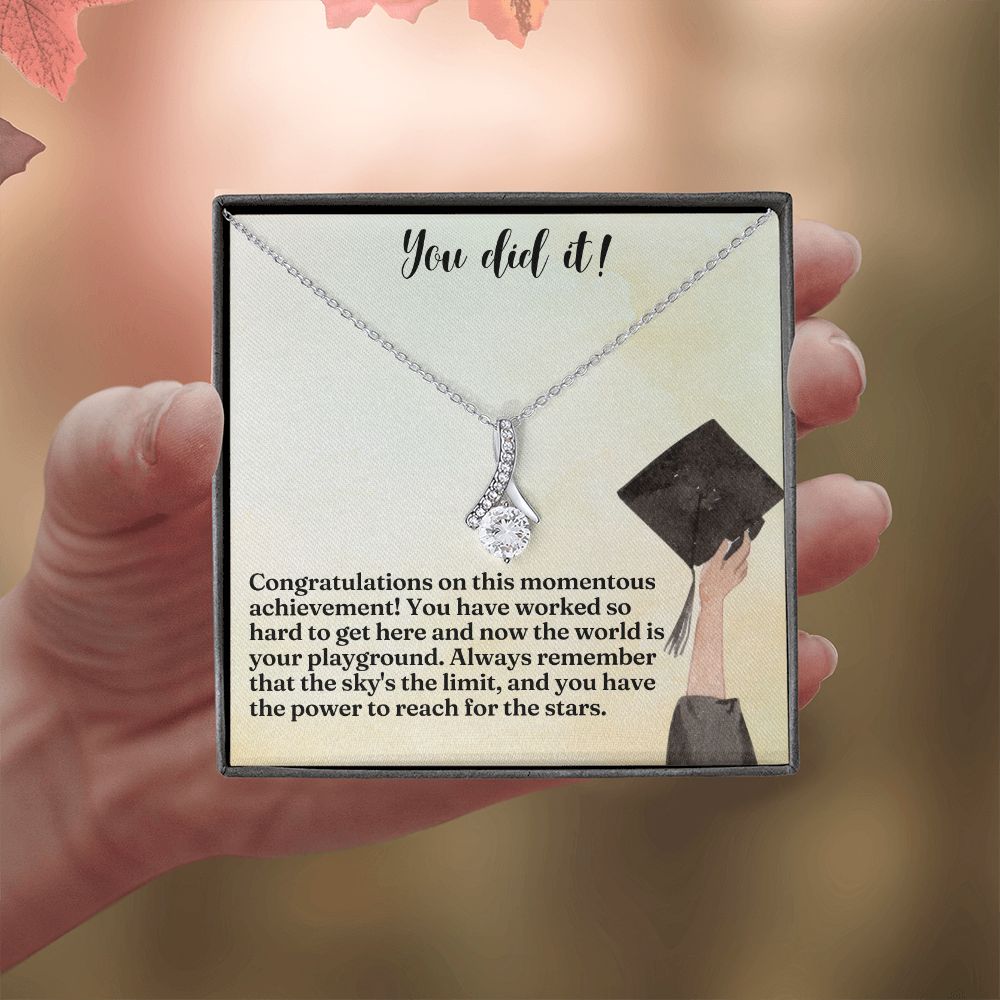 You did it! | Congratulations on this momentous achievement! - Alluring Beauty Necklace