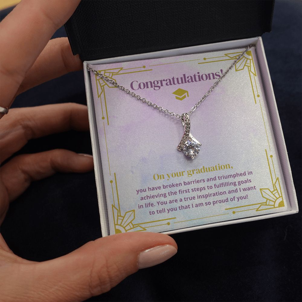 Congratulations on your Graduation | You are a true inspiration and I want to tell you that I am so proud of you! - Alluring Beauty Necklace