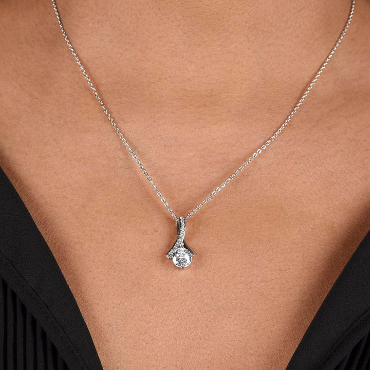 To My Beautiful Police Mom | Never Forget how much I appreciate - Alluring Beauty Necklace