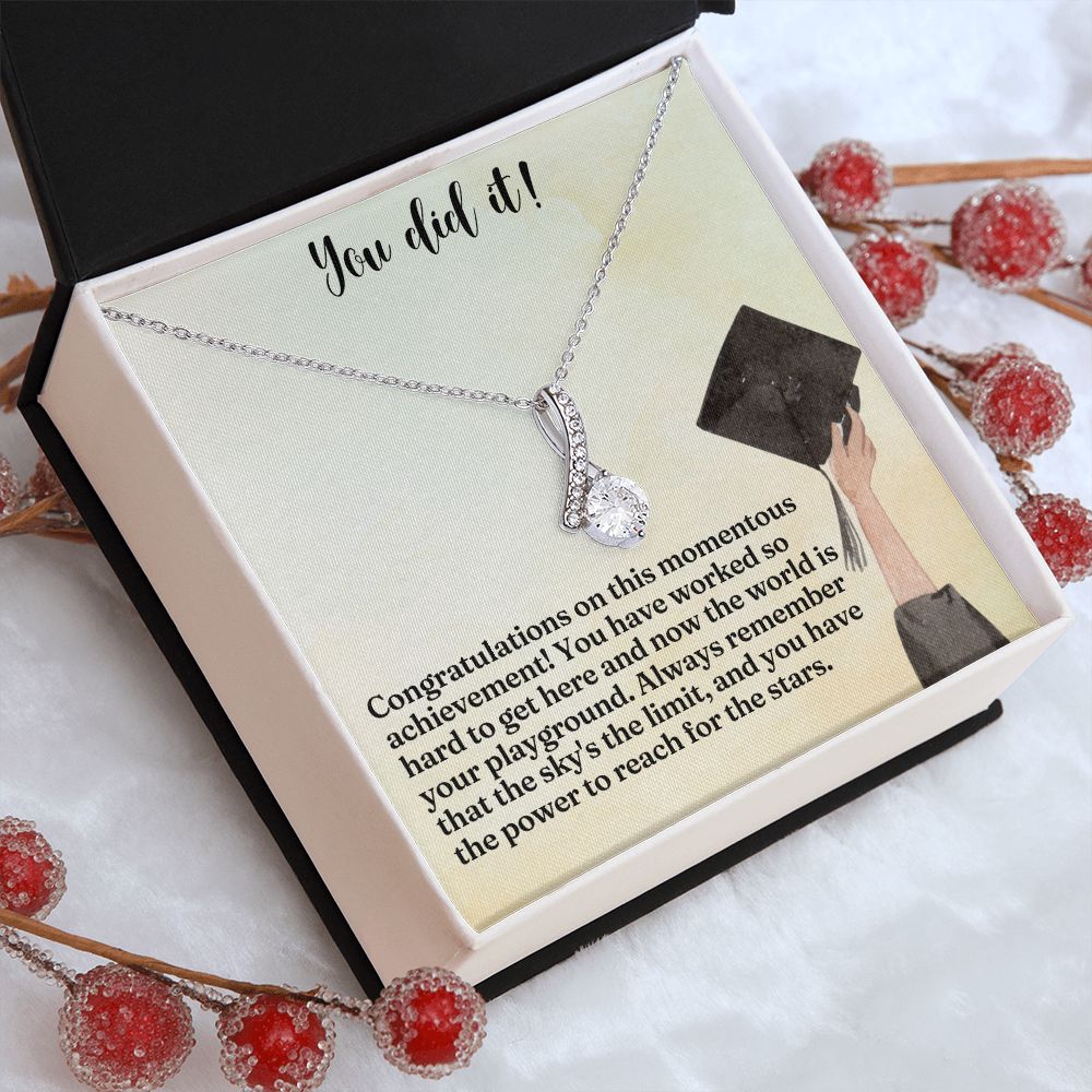 You did it! | Congratulations on this momentous achievement! - Alluring Beauty Necklace