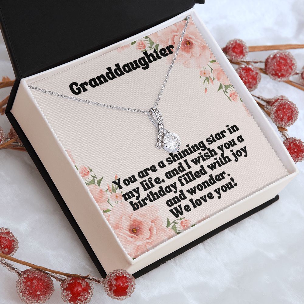 Granddaughter | You are a shining star in my life, and I wish you a birthday filled with joy and wonder - Alluring Beauty Necklace