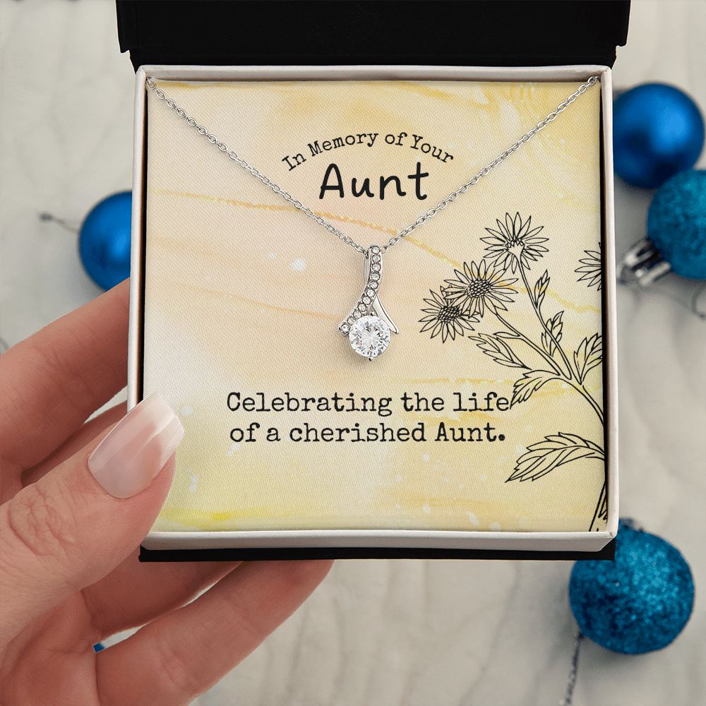 In Memory of Your Aunt | Celebrating the life of a cherished Aunt - Alluring Beauty Necklace