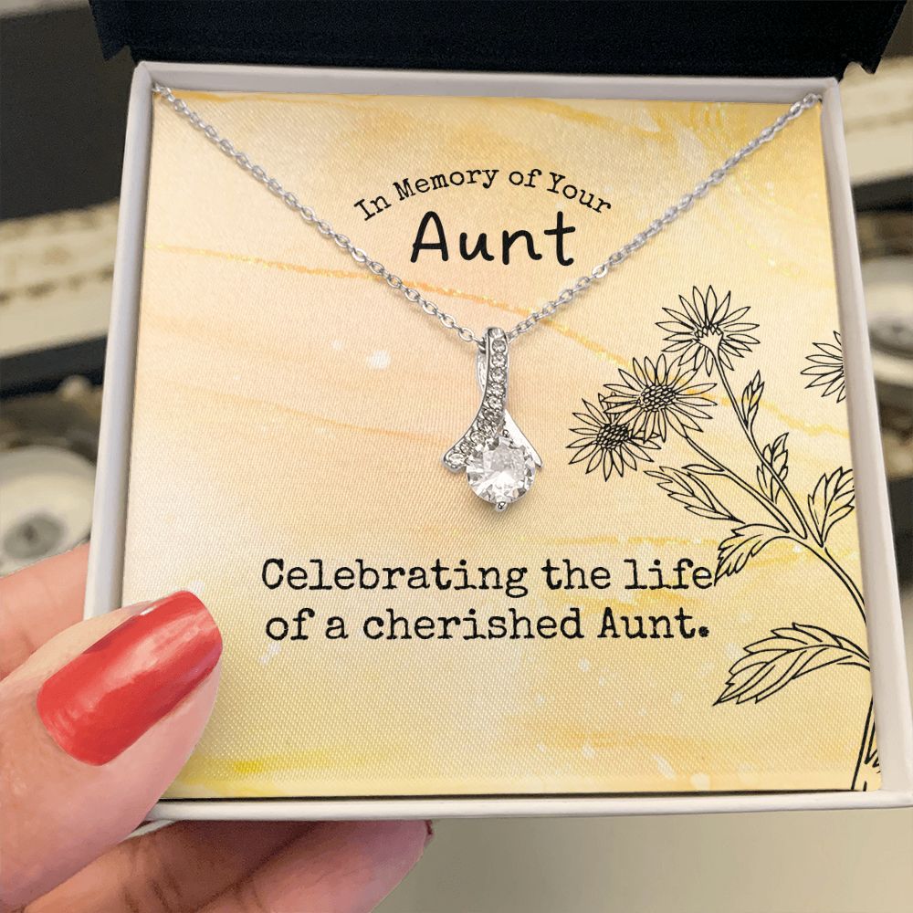 In Memory of Your Aunt | Celebrating the life of a cherished Aunt - Alluring Beauty Necklace