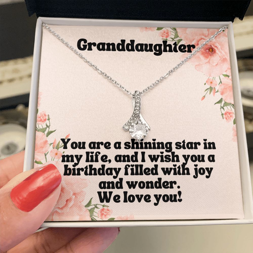 Granddaughter | You are a shining star in my life, and I wish you a birthday filled with joy and wonder - Alluring Beauty Necklace