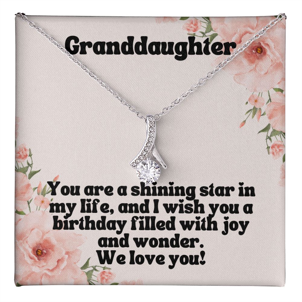 Granddaughter | You are a shining star in my life, and I wish you a birthday filled with joy and wonder - Alluring Beauty Necklace