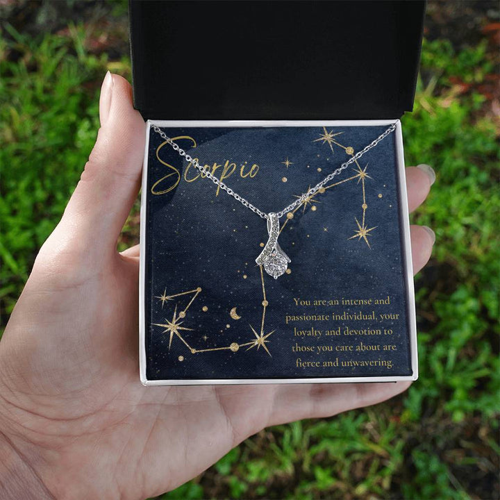 Scorpio | You are an intense and passionate individual, your loyalty and devotion to those you care about are fierce and unwavering. - Alluring Beauty Necklace