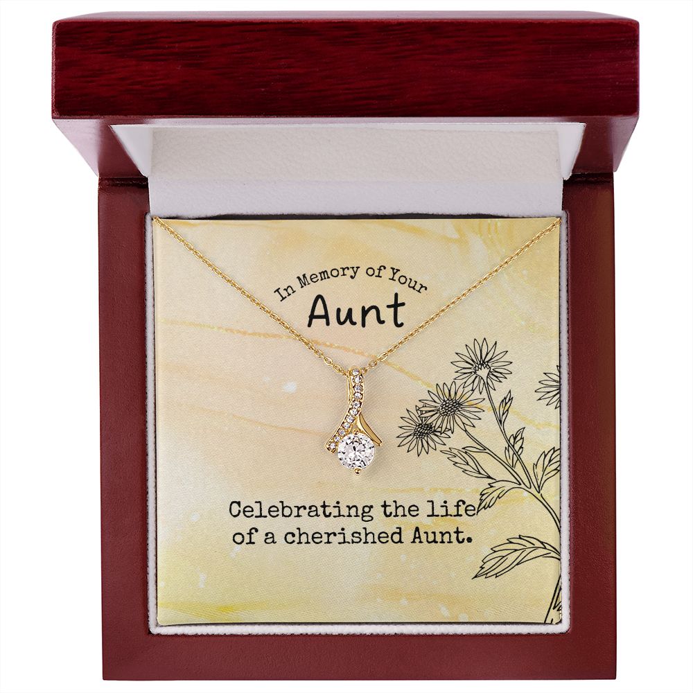 In Memory of Your Aunt | Celebrating the life of a cherished Aunt - Alluring Beauty Necklace