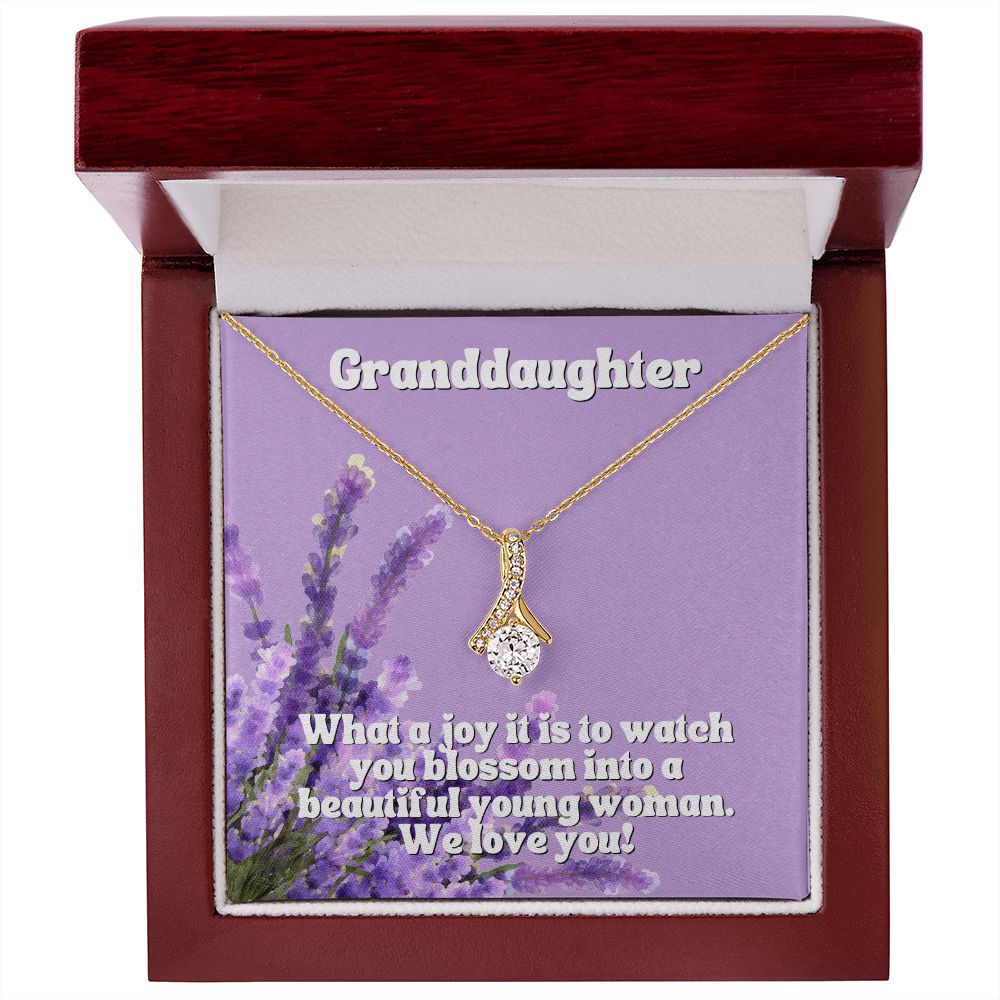 Granddaughter | What a joy it is to watch you blossom into a beautiful young woman. We Love You - Alluring Beauty Necklace