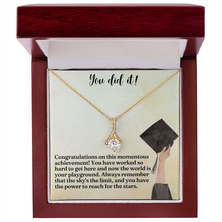 You did it! | Congratulations on this momentous achievement! - Alluring Beauty Necklace