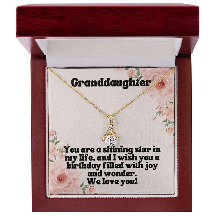 Granddaughter | You are a shining star in my life, and I wish you a birthday filled with joy and wonder - Alluring Beauty Necklace