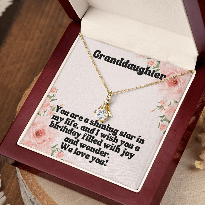 Granddaughter | You are a shining star in my life, and I wish you a birthday filled with joy and wonder - Alluring Beauty Necklace