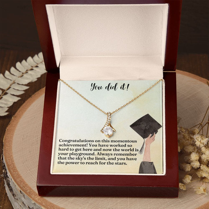 You did it! | Congratulations on this momentous achievement! - Alluring Beauty Necklace