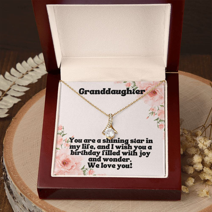 Granddaughter | You are a shining star in my life, and I wish you a birthday filled with joy and wonder - Alluring Beauty Necklace