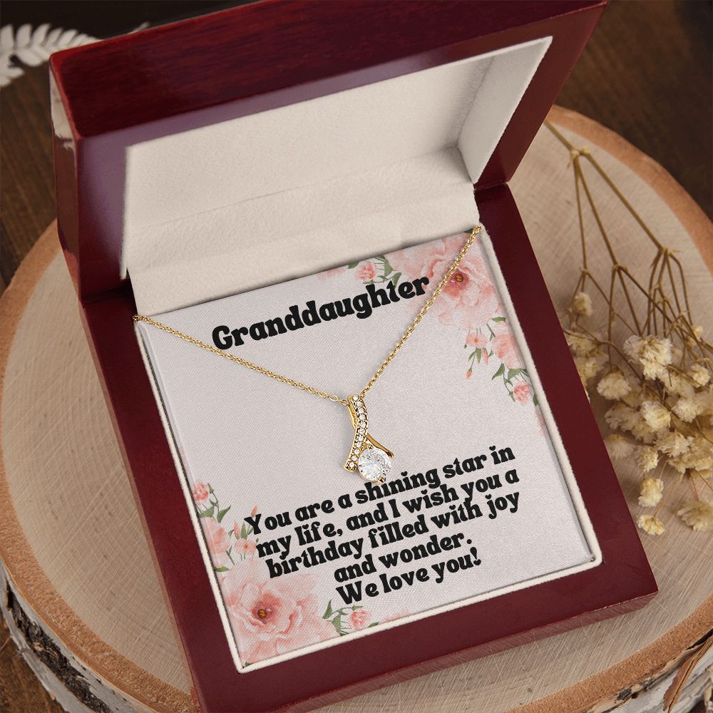 Granddaughter | You are a shining star in my life, and I wish you a birthday filled with joy and wonder - Alluring Beauty Necklace