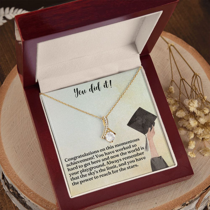 You did it! | Congratulations on this momentous achievement! - Alluring Beauty Necklace