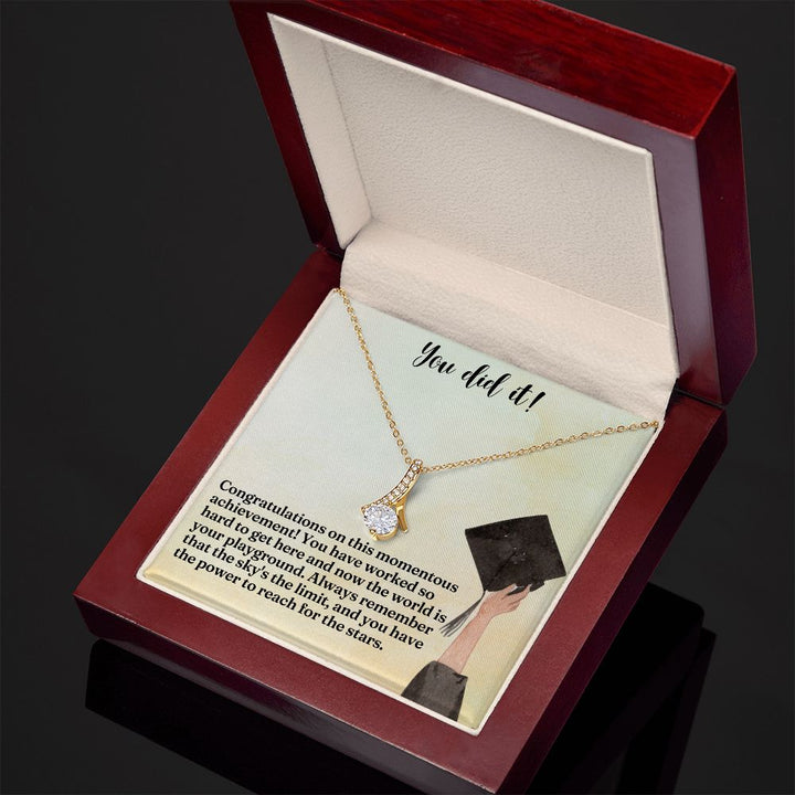 You did it! | Congratulations on this momentous achievement! - Alluring Beauty Necklace