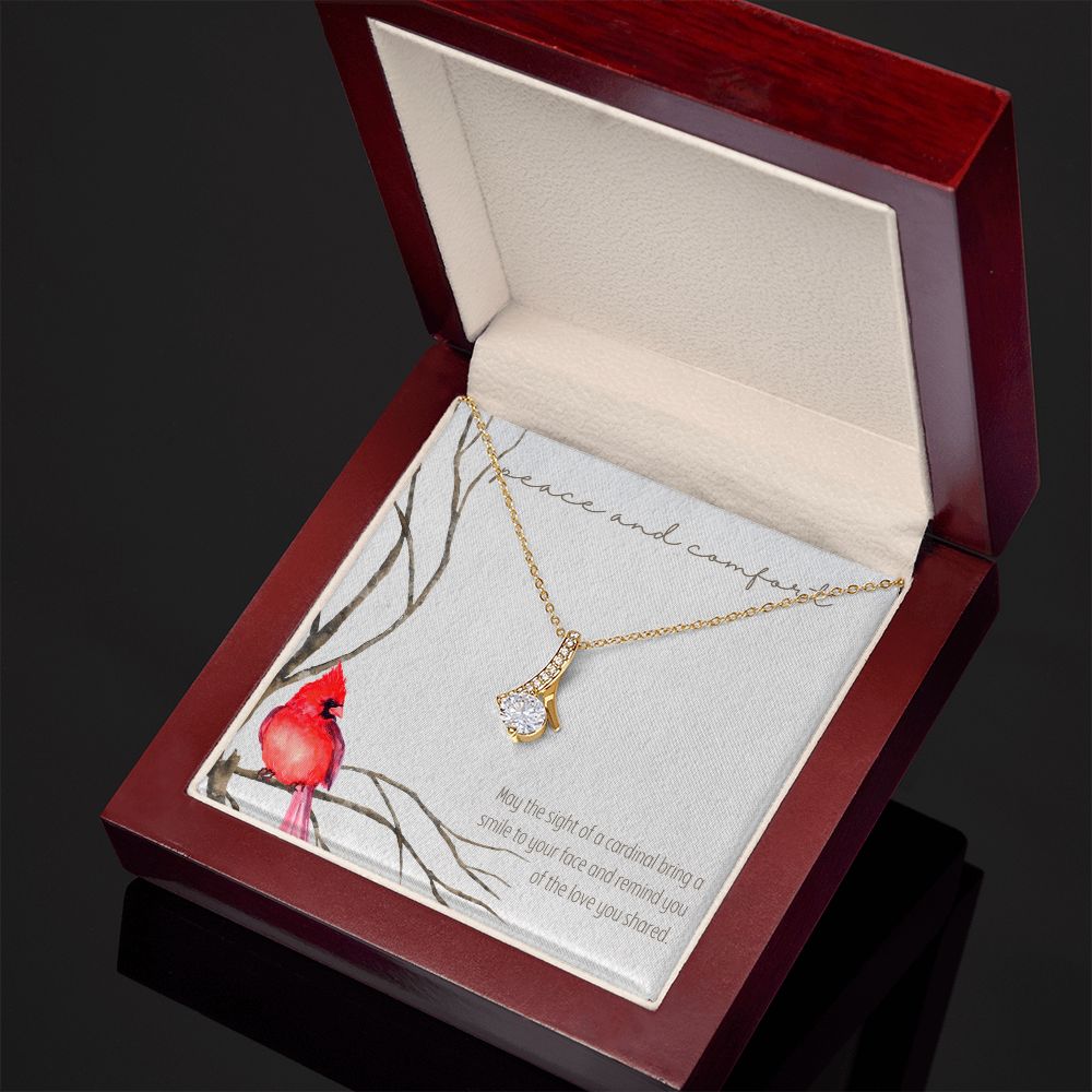 Peace and Comfort | May the sight of a cardinal bring a smile to your face - Alluring Beauty Necklace