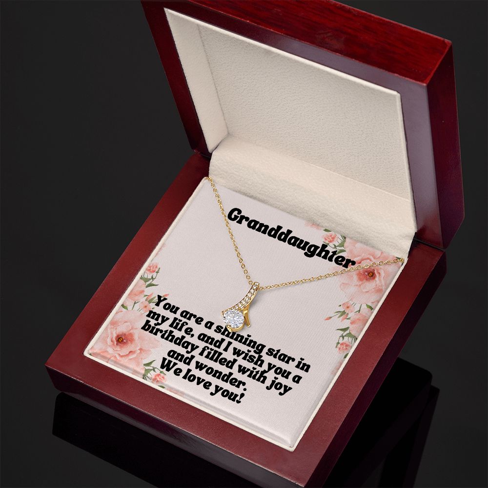 Granddaughter | You are a shining star in my life, and I wish you a birthday filled with joy and wonder - Alluring Beauty Necklace